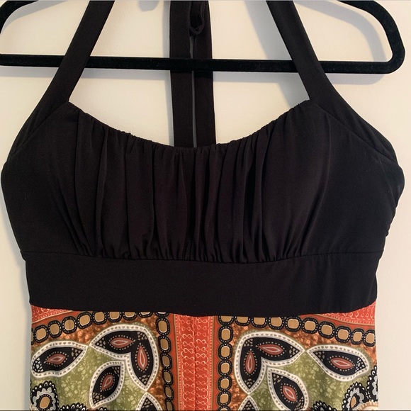 Halter Dress with Handkerchief Hem | DressBarn - Picture 2 of 7